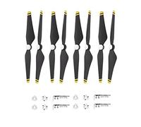 XEBRAD 8pcs Propeller 9450S Quick Release Blade CC CW Props With Mount Base, For DJI Phantom 4 PRO 4a Advanced Drone Drone Propeller(Black and yellow)