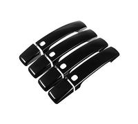 XEBRAD Abs Chrome Gloss Black Door Handle Covers Trim Car Accessories, for Land Rover, Discovery 4, for Range, Rover Sport Freelander 2 outer door handle cover(Gloss Black)