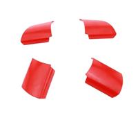 XEBRAD ABS Interior Car Steering Wheel Panel Cover Trim Sticker, for Ford, For Focus 2 MK2 2005-2011, Car-Styling Stickers Accessories Steering Wheel Sticker(ABS RED)