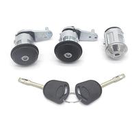 XEBRAD AL225 1004152 94AGA22050DB Ignition Switch Front Left Right Door Lock Barrel, for Ford, Escort MK5 MK6 Car Ignition Switch Lock Cylinder(BLACK 3PCS)