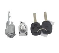 XEBRAD AL231 IGNITION SWITCH DOOR LOCK BARREL BUTTON KEYS, for Civic, 06-08 CRV FIT ODYSSEY Car Ignition Switch Lock Cylinder(BLACK 3-Button Keys)