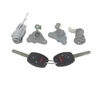 XEBRAD AL266 LOCK SET IGNITION SWITCH BARREL DOOR WITH 2 KEYS, For FIT 04-11 Car Ignition Switch Lock Cylinder(BLACK 2-Panic Button Key)