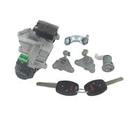 XEBRAD AL266 LOCK SET IGNITION SWITCH BARREL DOOR WITH 2 KEYS, For FIT 04-11 Car Ignition Switch Lock Cylinder(BLACK Full Set)