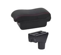 XEBRAD Armrest Box Center Console Arm Rest, for NISSAN, for March, for Micra, K13 MK4 IV Auto Central Console Storage Car Car Armrest Box(BLACK A2 No USB)