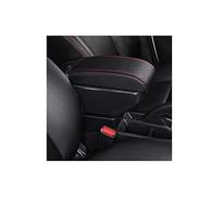 XEBRAD Armrest Box,centre Console Storage Box, for Skoda, for RAPID 2012 Armrest Box Free Punch Hand-held Storage Container Car Armrest Box(BLACK C Red line)