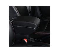 XEBRAD Armrest Box, for ford, for Ecosport, 2018-2021 Center Console Storage Box Cup Holder Retractable PU Leather USB Charging Car Armrest Box(BLACK C1 7 USB)