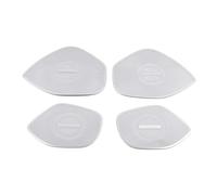 XEBRAD Auto Car Speaker Cover Stainless Door Loudspeaker Sound Pad Trim Frame Sticker Interior Accessories, for Buick, Envision 2020-2021 Car Speaker Trim(Matte Silver-Logo B)