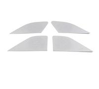 XEBRAD Auto Car Speaker Cover Stainless Door Loudspeaker Sound Pad Trim Sticker Interior Accessories, for Lincoln, Aviator U611 2020-2021 Car Speaker Trim(Matte Silver B)