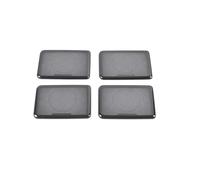 XEBRAD Auto Car Speaker Cover Stainless Door Loudspeaker Sound Pad Trim Sticker Interior Accessories, for Toyota, Vellfire AH30 2016-2020 Car Speaker Trim(Black With Logo A)