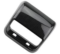 XEBRAD Auto Rear Armrest Box Cover Air Vent Trim Carbon Fiber Decorative Shape Interior Accessories, for Tesla, Model 3 2017-2020 Car Air Vent Trim Strip(Rear air vent cover)