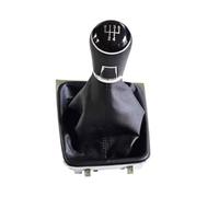 XEBRAD Car 5/6 Speed Gear Shift Lever Knob Cover, for for VW, for Golf, 7 MK7 GTI GTD 2013-2017 Handball Gaiter Boot Manual Car Styling Gear Shift Boot Cover(Black 5 Speed)