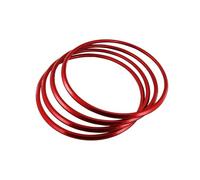 XEBRAD Car AC Vent Trim Ring Stickers For SLK SLC R172 SLC180 SLC200 SCL300 SLC43 AMG Air Condition Outlet Decorate Cover AC Outlet Cover(SLC SLK R172 Red)