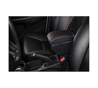 XEBRAD Car Accessories, for Dacia, for Duster 2019 2020 2021 2022 Armrest Box Center Console Storage Decoration With USB Car Armrest Box(BLACK B1 Black Red No Usb)