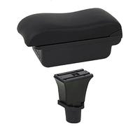 XEBRAD Car Accessories, for Fiat, 500, for CRONOS, for 500c Dolcevita Car Armrest Box Centre Console Storage Box USB Car Armrest Box(BLACK C2 Black Line)