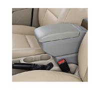 XEBRAD Car Accessories, for Toyota, for Yaris Hybrid, for Vitz Car Armrest Box USB Centre Console Storage Box Car Armrest Box(BLACK E Gray 9 Usb)