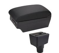 XEBRAD Car Armrest Box Interior Details Retrofit Center Storage Box Console Accessories, for ford, for Ecosport, 2018 2019 2020 2021 Car Armrest Box(BLACK E1 Black Line)