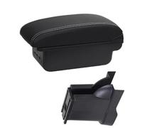 XEBRAD Car Armrests Box Center Centre Console Storage Box Retrofit, for Alto 2008-2016 Car Accessories Car Armrest Box(BLACK B3 Black White 3usb)