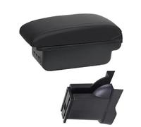 XEBRAD Car Armrests Box Center Centre Console Storage Box Retrofit, for Alto 2008-2016 Car Accessories Car Armrest Box(BLACK B2 Black Line 3usb)