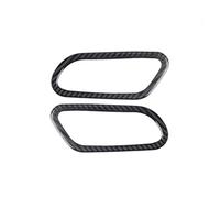 XEBRAD Car Center Console Trim Car Interior Panel Door Handle Covers Trim, for Scirocco, for Mk3 2009-2016 Door Bowl Lock Stickers Accessories Car Interior Trim Strips Dashboard Trim Strip(BLACK A)