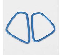 XEBRAD Car Dashboard Panel Side Air Outlet Conditioning Vent Cover Trim Decoration Accessories, for Hyundai, Kona Encino Kauai 2020 2019 2018 Car Air Vent Trim Strip(Steel Blue)