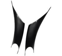 XEBRAD Car Decoration Sticker 2pcs Styling Interior Panel Grab Handle Covers Armrest Protective Trim, for 3 4 Series 3GT F30 F32 F34 Car Door Handle Sticker(Black Left and Right)