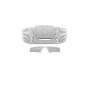 XEBRAD Car Door Audio Speaker Cover Loudspeaker Pad Trim Frame Sticker Stainless Steel Interior Accessories, for Haval, Jolion 2020-2021 Car Speaker Trim(Roof Matte Silver)