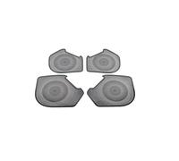 XEBRAD Car Door Audio Speaker Cover Loudspeaker Pad Trim Frame Sticker Stainless Steel Interior Accessories, for Haval, Jolion 2020-2021 Car Speaker Trim(Door Black)