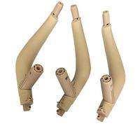 XEBRAD car Door Panel Pull 3Pcs Set Lhd RHD Carbon Fiber Interior Passenger Door Handle Inside Panel, for X5, for X6 F15 F16 2014-2018(Black Lhd Beige)