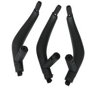 XEBRAD car Door Panel Pull 3Pcs Set Lhd RHD Carbon Fiber Interior Passenger Door Handle Inside Panel, for X5, for X6 F15 F16 2014-2018(Black RHD Black)