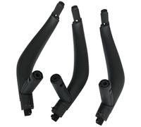 XEBRAD car Door Panel Pull 3Pcs Set Lhd RHD Carbon Fiber Interior Passenger Door Handle Inside Panel, for X5, for X6 F15 F16 2014-2018(Black Lhd Black)