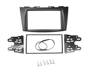 XEBRAD Car Fascia Radio Panel, for Suzuki, for Swift, 2011+ Double Din Frame Adapter Plate Ertiga 2012+ Dash Kit Install Console Cover Center Console Radio Fascia(178x102mm)