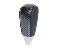 XEBRAD Car Gear Shift Knob, for Toyota, for Land Cruiser, 200 FJ20 2008-2017 Automatic Gear Knob Car Styling Gear Shift Boot Cover(Black Carbon Fiber)