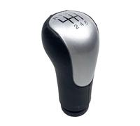 XEBRAD Car Gear Shift Knob Gaiter Boot Cover, for Ford, for Fiesta, MK6 Fusion Transit Connect 2002-2008 Case Collar Gear Shift Boot Cover(Black 6 Speed Silver)