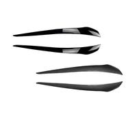 XEBRAD Car Headlight Eyebrow Sticker Cover Trim, for Lci 2010-2012 Accessories, for Bmw, for E92 E93 2010 2012 car headlight eyebrow trim strip(Gloss Black)