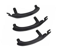 XEBRAD Car Inner Handle Leather Cover Trim, for BMW, F25 F26 X3 X4 Interior Door Armrest Panel Pull Holster Replace Beige Black Support 51417248502 Car Interior Door Panel Handle(LHD Set Black)