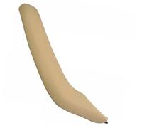 XEBRAD Car Inner Handle Leather Cover Trim, for BMW, F25 F26 X3 X4 Interior Door Armrest Panel Pull Holster Replace Beige Black Support 51417248502 Car Interior Door Panel Handle(Right Beige)