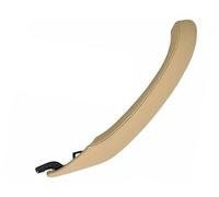 XEBRAD Car Inner Handle Leather Cover Trim, for BMW, F25 F26 X3 X4 Interior Door Armrest Panel Pull Holster Replace Beige Black Support 51417248502 Car Interior Door Panel Handle(Left Beige)
