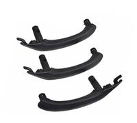 XEBRAD Car Inner Handle Leather Cover Trim, for BMW, F25 F26 X3 X4 Interior Door Armrest Panel Pull Holster Replace Beige Black Support 51417248502 Car Interior Door Panel Handle(RHD Set Black)