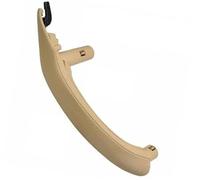 XEBRAD Car Inner Handle Leather Cover Trim, for BMW, F25 F26 X3 X4 Interior Door Armrest Panel Pull Holster Replace Beige Black Support 51417248502 Car Interior Door Panel Handle(Left-Beige)