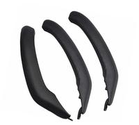XEBRAD Car Inner Handle Leather Cover Trim, for BMW, F25 F26 X3 X4 Interior Door Armrest Panel Pull Holster Replace Beige Black Support 51417248502 Car Interior Door Panel Handle(RHD Black Set)