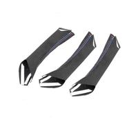 XEBRAD Car Interior Door Handle Cover Hand Sewing Suede Leather Door Panel Handle Pull Trim, for, for 3 Series E90 E91 325 330 318 Car Interior Door Panel(Three line 2RHD 1LHD)