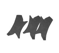 XEBRAD Car Interior Door Handle Cover Hand Sewing Suede Leather Door Panel Handle Pull Trim, for, for 3 Series E90 E91 325 330 318 Car Interior Door Panel(Black line 2RHD 1LHD)