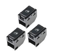 XEBRAD Car Interior Driver Side Power Window Switch Button, for Passat, B5, for Bora, for Golf, 4 MK4 Seat Leon Toledo 1J4959857D 3B0959855B Seat Adjustment Switch(White)