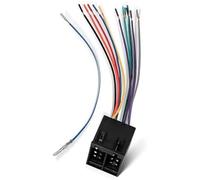 XEBRAD Car ISO 16 Pin Radio Wiring Harness Connector, for International Semi Freightliner Colombia Peterbilt Mack Kenworth Truck 16 Pins Adapter Install Stereo CD Player Pioneer Kenwood Car Radio Adap