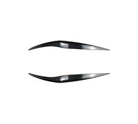 XEBRAD Car Ont Headlight Eyebrows, for Ford, for Fiesta, Mk 6.5 7.5 2013-2017 Head Lamp Eyelids Cover Trim Body Kits Accessories, for 2013 car headlight eyebrow trim strip(Carbon Fibre Look-)