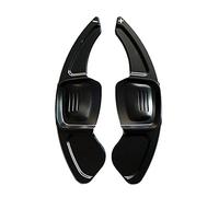 XEBRAD Car Paddle Steering Wheel Extension Shifter Shift The Rudder Gear 2p, for Volkswagen, for VW, for Tiguan, 2017-2019 Aluminum Alloy Steering Wheel Paddle Shifter(Black)