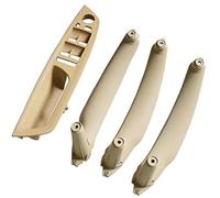 XEBRAD Car Side Inner Doors Panel Handle Pull Trim Cover, for BMW, X5 E70 30d 30si 35d 48i X6 E71 30dx 35ix 2006-2014 51416969401 Car Interior Door Panel Handle(Beige-4pcs)
