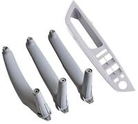 XEBRAD Car Side Inner Doors Panel Handle Pull Trim Cover, for BMW, X5 E70 30d 30si 35d 48i X6 E71 30dx 35ix 2006-2014 51416969401 Car Interior Door Panel Handle(Gray-4pcs)