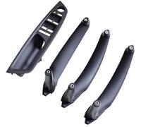 XEBRAD Car Side Inner Doors Panel Handle Pull Trim Cover, for BMW, X5 E70 30d 30si 35d 48i X6 E71 30dx 35ix 2006-2014 51416969401 Car Interior Door Panel Handle(Black-4pcs)