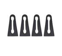 XEBRAD Car Sound Deadener Damper Door Lock Buffer Deadening Damping, for VW, for Touran, 1T 2003 2004 2005 2006 2007 2008 2009 2010-2015 car door shock absorber Car Door Damper(BLACK 4Pcs)